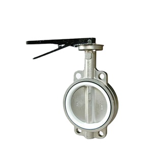Válvula de mariposa manual de medios de agua COVNA DN250 Diseño de oblea de asiento de metal de doble compensación de acero inoxidable para una operación eficiente - Product Image 4