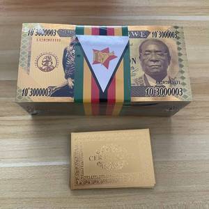 1000pcs Zimbabwe 0k Dollar Box 30000003 Zero Banknote 24k Gold 999999 Money for Education Collection - Product Image 5