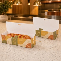 Cajas de Embalaje para Comida Rápida Desechables, Resistentes y Antigrasa, Impresas con Diseño Personalizado, para Hot Dogs, Venta al Por Mayor de Fábrica