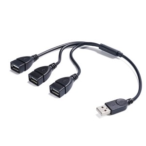 Câble Répartiteur USB 3 Ports Type C Femelle/Mâle ou USB-A vers 3 USB Femelles OTG, Câble de Charge et Synchronisation 5V 3A, 30cm, OEM Accepté - Product Image 5