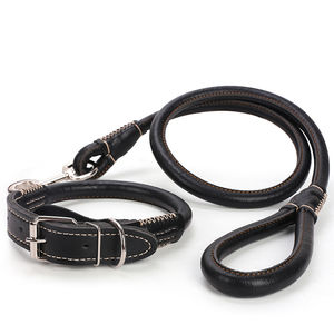 Penjualan Laris 2022 Kalung dan Tali Kulit Anjing Berkualitas Tinggi Set Kalung Anjing Tali Kulit untuk Anjing - Product Image 1