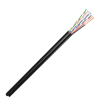 Câble de données Cat6, ensemble de câbles d'alimentation, vitesse 1 Gbps, certifié CE, conducteur en cuivre massif, solution tout-en-un pour les systèmes de surveillance et d'IoT