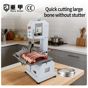 Trancheuse à viande électrique professionnelle robuste et haute performance avec capacité de découpe des os, état neuf - Product Image 1
