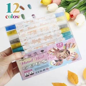 Meilleure vente : Stylo effaçable pour nail art, graffiti, aquarelle, marqueur acrylique à séchage rapide, nouveau produit de peinture pour ongles, très populaire sur internet - Product Image 1
