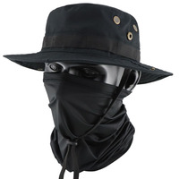 Ensemble Casquette de Baseball Camouflage et Masque pour Camping en Plein Air, Alpinisme, Pêche, Protection Solaire, Casquette de Sport, Bandana, Écharpe de Cou