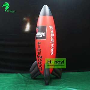 Fusée gonflable de décoration de publicité géante de remise de ventes directes d'usine de Hongyi - Product Image 4