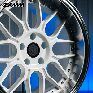 Jantes forgées ZXMM Glossy White Polish en 2 pièces 5x114.3 5x120 6x139.7 5x127 de 16 à 24 pouces, finition brossée, pour <span class=keywords><strong>BMW</strong></span> Audi RS4/5*/6 - Product Image 5