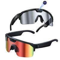 Lunettes intelligentes SANVNET Q01 avec caméra 8MP, enregistrement vidéo, assistant IA, étanches, charge magnétique, commande vocale, lecteur de musique