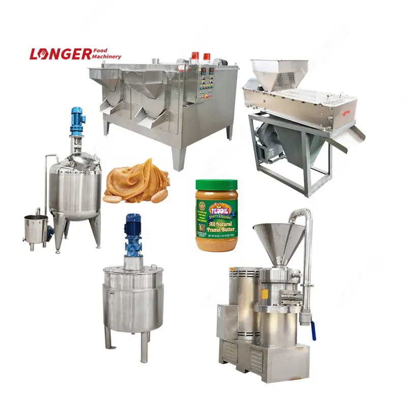 200 kg/h kacang pate lini produksi | peralatan pengolahan pasta kacang