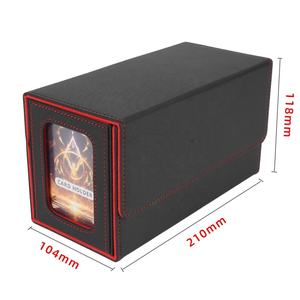 Torson 200+ Bandeja de Dados de Cuero PU de Doble Cara con Ventana, Compatible con Yu-Gi-Oh TCG CCG, Exhibidor de Cartas para Mazo, Juego de Mesa Portátil - Product Image 5