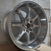 Usine directe argent 4/5 trous 15 pouces 5*100/114mm 4*100/114.3mm roue en fonte roues de voiture de tourisme jante en alliage haute Performance
