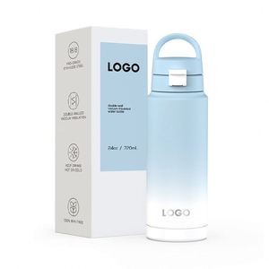 Botella de Agua Aislada de Acero Inoxidable, Libre de BPA, Termo de Doble Pared, Taza Deportiva Aislada al Vacío, Gran Venta - Product Image 1