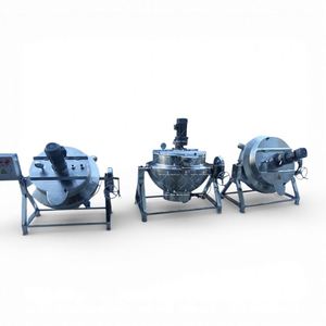 Machine de cuisson industrielle automatique à gaz pour halwa, bonbons durs et nougat, de 100L à 600L, à vendre - Product Image 1
