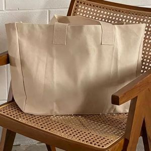 Heavy Duty Cotton Canvas Tote Bag - <b>Extra</b> <b>Large</b> Women's Handbag for Weekend Shopping & Travel - Product Image 3