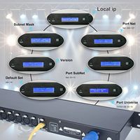 Pknight CR061S 8 ports ArtNet4 vers DMX512, nœud 4096 canaux, 19 pouces, montage en rack 1U, IP65, contrôle d'éclairage de scène