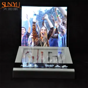Custom Acrylic Earphone Display Stand With LED Light Headphone Display Stand For Shopping Mall