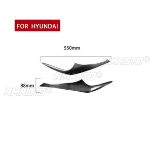 1 par de cubiertas de fibra de carbono real para faros delanteros de coche, para Hyundai Coupe 2003 2004 2005 2006, accesorios para coche - Product Image 4