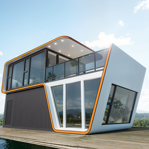 Casas Prefabricadas Triangulares de Lujo <span class=keywords><strong>con</strong></span> Estructura de Acero Ligero, Diseño Tradicional Gratuito, Panel Sándwich, para Vacaciones y Ocio Móvil - Product Image 2
