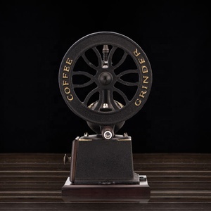 Moulin à café manuel en fonte, grande taille, classique, en bois, pour café en grains, vente en gros - Product Image 6