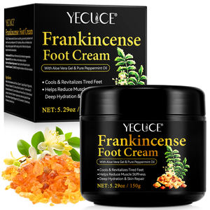 YECUCE reduce la rigidez muscular hidratante aceite de incienso <span class=keywords><strong>Crema</strong></span> para el cuidado de los <span class=keywords><strong>pies</strong></span> con Gel de Aloe Vera y aceite de menta - Product Image 1