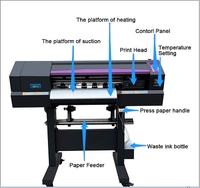 Impresora DTF A1 de 60 cm (24 Pulgadas) con Agitador y Secador, Impresora Automática Directa a Película para Impresión Textil Personalizada