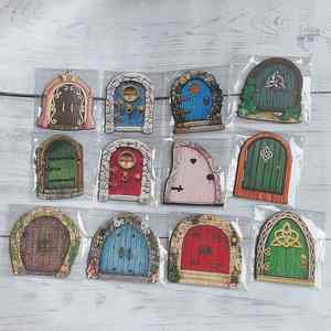 HESPER Porte de Fée DIY pour Jardin, Décoration d'Arbre, Figurines de Nain et d'Elfe, Ornements Miniatures en Bois pour la Maison, Cadeaux de Noël pour Enfants - Product Image 3