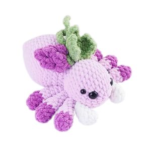 Statua di Ragno all'Uncinetto <span class=keywords><strong>a</strong></span> Forma di Frutta, Adorabile Mini Ragno Lavorato <span class=keywords><strong>a</strong></span> Maglia Finito e Intrecciato <span class=keywords><strong>a</strong></span> <span class=keywords><strong>Mano</strong></span> per Decorazione Casa, Ufficio, Auto - Product Image 1