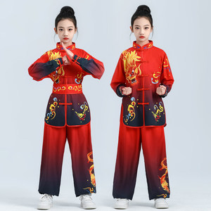 Trajes Tradicionales de Tai Chi para Niños, Uniforme de <span class=keywords><strong>Wushu</strong></span>, Traje Tang, Uniforme de Kung Fu, Ropa Ligera de Entrenamiento para Niños - Product Image 2