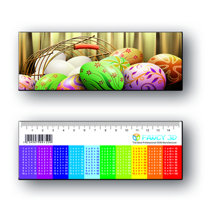 Vendita calda 15CM Logo personalizzato fatto da te 3D lenticolare stampa plastica senza righello pieghevole - Product Image 5