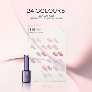 BBM Nude Base Coat 24 colores Construcción de <span class=keywords><strong>uñas</strong></span> fortalecer 2025 nuevas tendencias UV Gel polaco brillo brillante textura fina Base Coat Gel - Product Image 1
