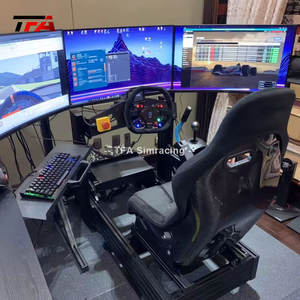 baik desain disesuaikan fantastis 4080 kerangka profil aluminium game mobil balap sim simulator mengemudi dengan kursi kokpit - Product Image 5