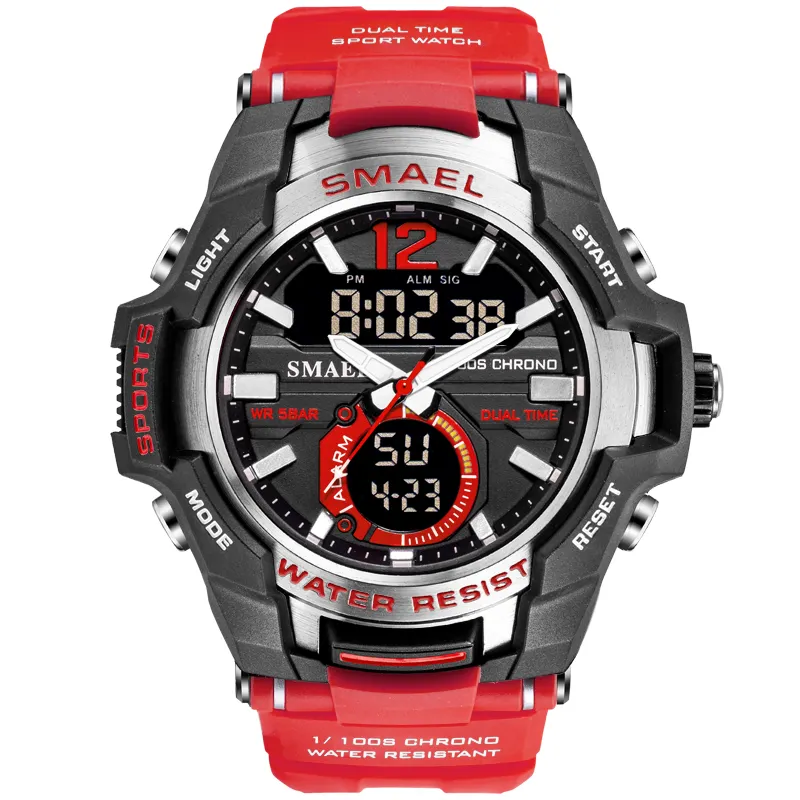 Raymons SL-1805 high quality red mens g fashionable s shock light watch design watches men wrist with custom logo