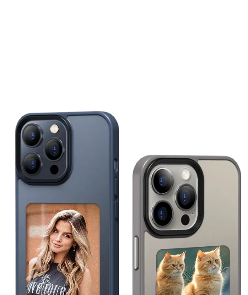 Tik Tok Capa de telefone inteligente para celular 2024 com tela inteligente de quatro cores, função nfc, tela de tinta e diy, capa inteligente para iphone 15 14 13 12