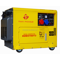 Goede Prijs 7KW Drie Fase Stille Diesel Generator 380V 3 Fase