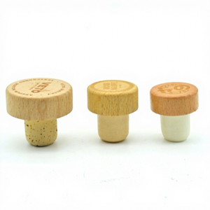 Tùy chỉnh cá nhân in tự nhiên bằng gỗ mềm Vòng Gỗ tinh thần rượu vang chai con dấu Stopper - Product Image 5