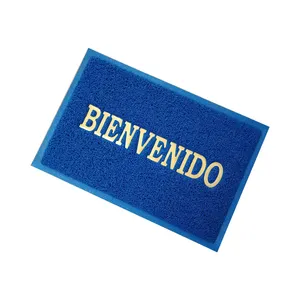 Tapete <span class=keywords><strong>de</strong></span> Entrada Personalizado, Hecho a Máquina, Ecológico, Moderno, <span class=keywords><strong>de</strong></span> <span class=keywords><strong>PVC</strong></span> con Bucle en Espiral, para Uso Doméstico y Comercial, Tapete para Exteriores - Product Image 1