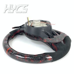 Volant en fibre de carbone forgé pour l'intérieur de la voiture pour Volkswagen <span class=keywords><strong>Golf</strong></span> MK5 Volkswagen Arteon Polo GTI <span class=keywords><strong>GTD</strong></span> VII - Product Image 6