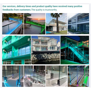 Ringhiera per <span class=keywords><strong>Balcone</strong></span> Esterno con Certificato CE, Vetro Stratificato di <span class=keywords><strong>Sicurezza</strong></span> per Balconi Commerciali, Base per Ringhiera e Corrimano - Product Image 4