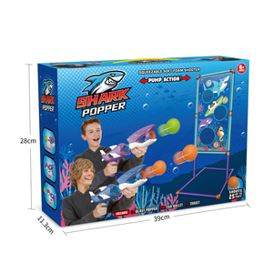 Juego de disparos para niños Toy -Shark <span class=keywords><strong>Gun</strong></span> Toy Foam Popper Blaster <span class=keywords><strong>Air</strong></span> Guns con juego de objetivos móviles - Product Image 6