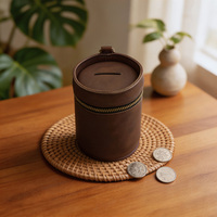 Porte-monnaie cylindrique en cuir PU avec mousqueton et fermeture éclair, petit organiseur de pièces de monnaie pour le quotidien