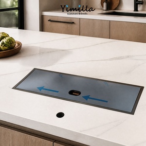 Escurridor de Platos de Acero Inoxidable con Soporte para Utensilios, Organizador de Fregadero Integrado para Uso Doméstico y en Restaurantes, Descuentos por Compras al por Mayor - Product Image 3