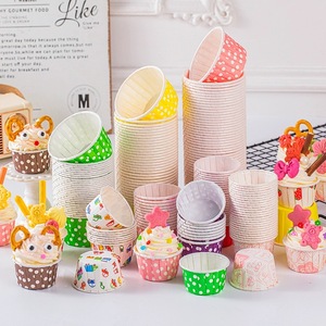 Grandi tazze di carta per dolci di medie dimensioni per pasta per biscotti alla fragola Muffin alla <span class=keywords><strong>crema</strong></span> di neve-imballaggio e stampa del prodotto - Product Image 2