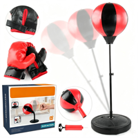 Ballon de boxe de bureau Wellshow anti-stress avec ventouse, résistant, pour soulager le stress