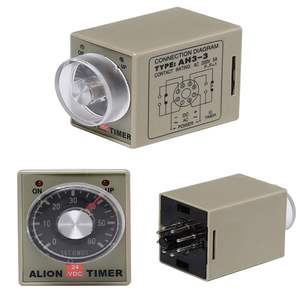 ALION-Relé temporizador <span class=keywords><strong>de</strong></span> retardo ajustable analógico en miniatura, rango múltiple <span class=keywords><strong>de</strong></span> 12 <span class=keywords><strong>voltios</strong></span>, 220Vac, 0-60 segundos, 0-60 minutos - Product Image 5