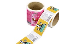 Fabrik preis Inkjet-Etiketten papier und synthetische Etiketten rolle Hochglanz weißer Aufkleber Leere Etiketten rolle für Tinten strahl drucker