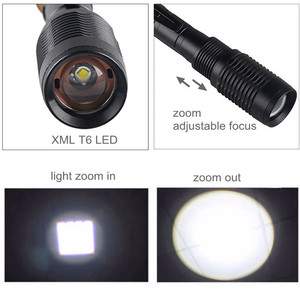 Công suất cao nhôm XML- T6 LED <span class=keywords><strong>Torch</strong></span> ánh sáng mạnh mẽ nhất zoom chiến thuật Led đèn pin cho săn bắn cá - Product Image 2