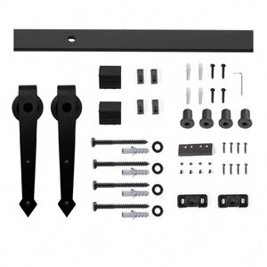 อุปกรณ์รางเลื่อนประตูบานเลื่อนแบบมินิ WEKIS คุณภาพสูง ผลิตจากเหล็กและทองเหลือง ขนาด 24''-72" รูปทรงลูกศร สำหรับประตูคู่ - Product Image 2