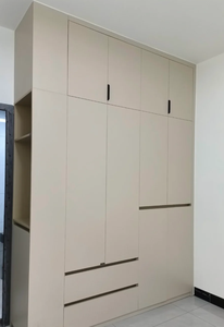 Fabricant de meubles sur mesure Meubles de chambre à coucher Armoire moderne modulaire en bois Design Garde-robe de chambre Style minimaliste - Product Image 4