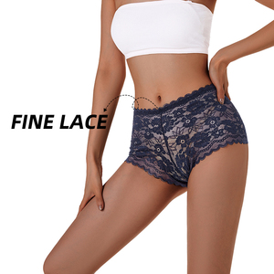 <span class=keywords><strong>Calzoncillos</strong></span> transparentes de encaje sexy para mujer de <span class=keywords><strong>San</strong></span> Valentín, bragas tejidas de estilo diario con patrón sólido - Product Image 3
