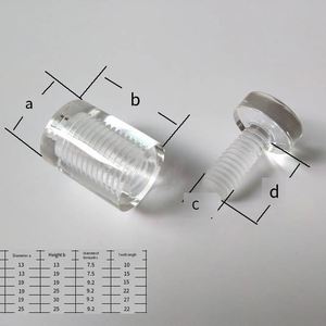 Transparent <b>Acrylic</b> <b>Mirror</b> Nail Advertising Screw Glass Sign Standoff Spacer for Wall Mount Billboard Fixing - Product Image 2